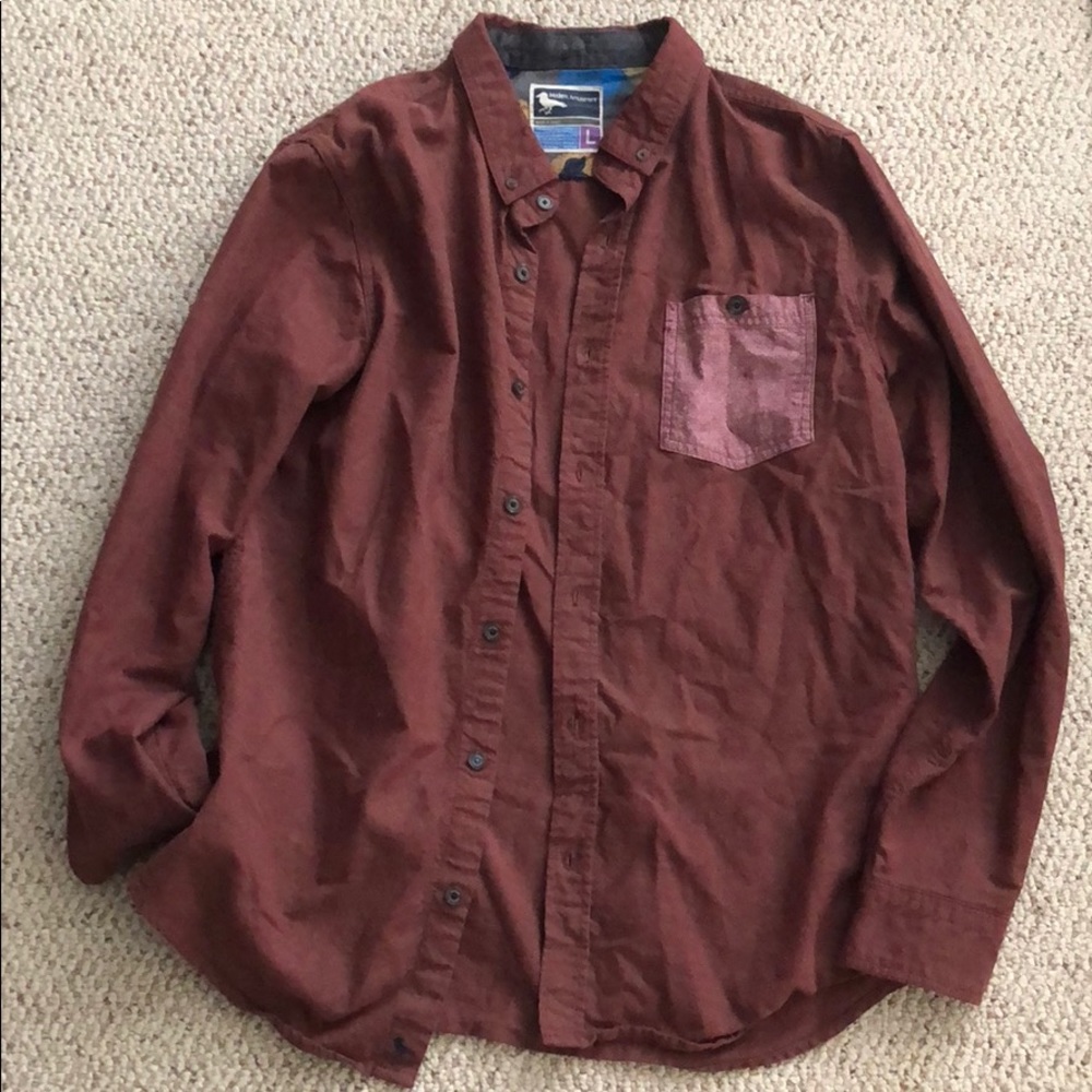 Modern Amusement Brown Casual Collared Shirt